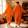 thumbnail image 5 of DHFJKG Plush Animal Onesies Adult Halloween Pumpkin Pajamas Unisex Onesie For Women Men Fuzzy One-Pieces, 5 of 5