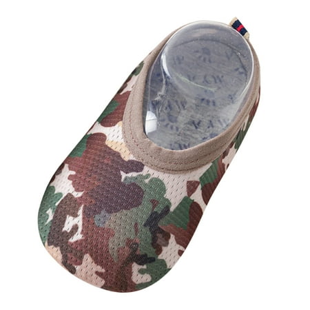 

Baby Kids Boys Camouflage The Floor Socks Barefoot Aqua Socks Non-Slip Shoes Baby Shoes Size 4 Girls I Run Shoes