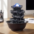 thumbnail image 5 of Costway Tabletop Water Fountain with Rolling Crystal Ball, Color-Changing LED Light, Pump, 5 of 11