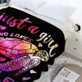 thumbnail image 3 of Star Sea Turtle Just Girl Loves Turtles Blanket Soft Blankets and Throws Flannel Cozy Lightweight Quilt Gift Perfect for Bed Sofa Couch-80 x60 Large for Adult, 3 of 6