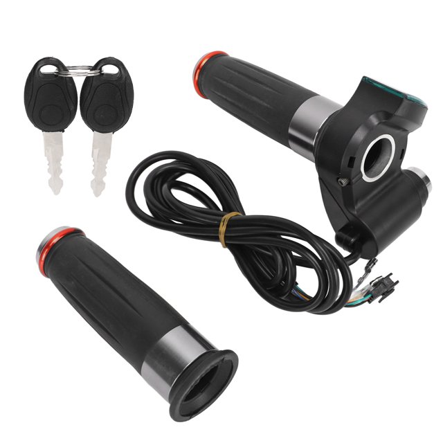 Electric Bike Speed Grip,1 Pair Throttle Handle Electric Bike Throttle Grip Speed Control Grips Convenient Use