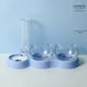 thumbnail image 5 of Pet Cat Bowl Automatic Feeder 3-in-1 Dog Cat Food Bowl With Water Fountain Double Bowl Drinking Raised Stand Dish Bowls For Cats ShopWise Round, 5 of 11