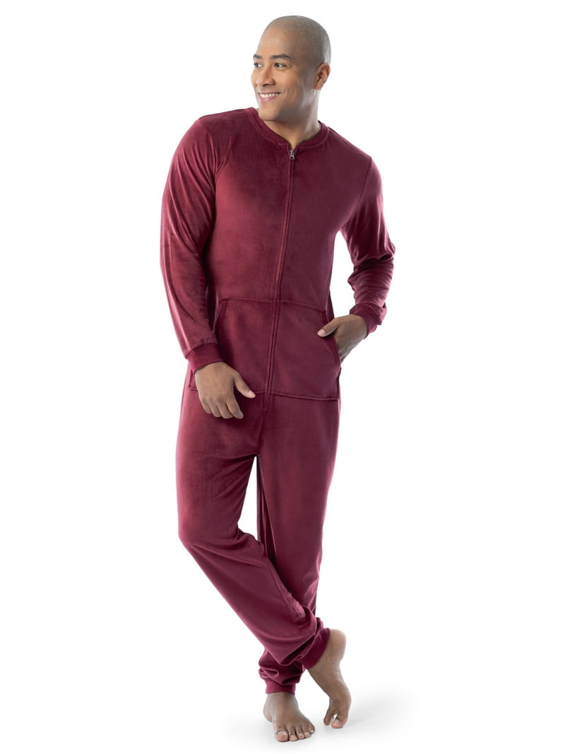 Fruit of the Loom men's Pajama Union Suit - Fleece - Sizes S
