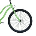 thumbnail image 2 of WonderWheels 26" Beach Cruiser Coaster Brake Single Speed Black Spokes One Piece Crank Alloy Black Rims 36H - Pearl Green, 2 of 4