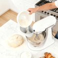 thumbnail image 4 of Flour Funnel for Kitchen Aid Mixer - Easy Pour No-Mess Attachment, Anti-Splash Accessory, Dishwasher Safe, Hands-Free Baking Aid for Dry & Wet Ingredients,Fits Tilt-Head 5 Qt (KSM150), 4 of 5