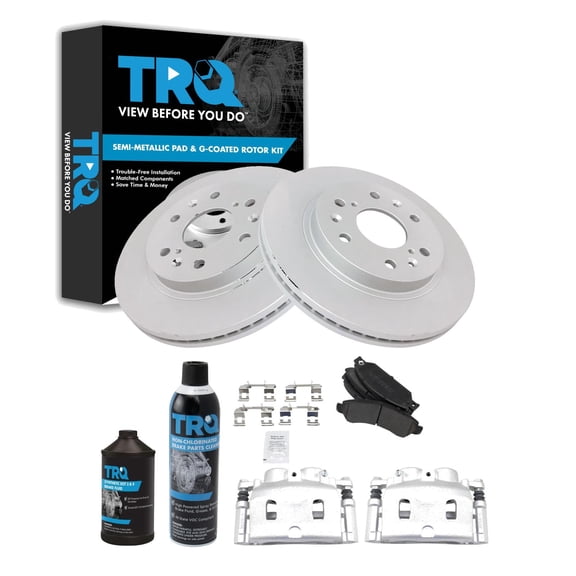TRQ Front Brake Pad & Rotor Kit Semi-Metallic Fits Cadillac Chevrolet GMC