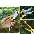 thumbnail image 5 of 2PCS Pruning Shears Set Garden Tools Premium Antiskid Stainless Steel Floral Shears Thickened Pruner for Flowers Branches Leaves (green), 5 of 6