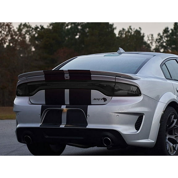 Rvinyl Tail Light Tint Covers Compatible with Dodge Charger 2015-2023 - Blackout Smoke