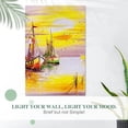 thumbnail image 4 of Poster Prints Wall Paper Art Decor Oil Painting Vintage Sailing Boat Sea Ocean Sunset 16x24 inch Photo Picture Poster for Home Bedroom Living Room Kitchen, 4 of 7