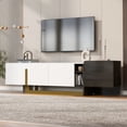 thumbnail image 2 of Modern TV Stand for TVs Up to 70 Inches with Storage Drawer and Adjustable Shelves, Sturdy Entertainment Center Cabinet for Living Room, 2 of 9