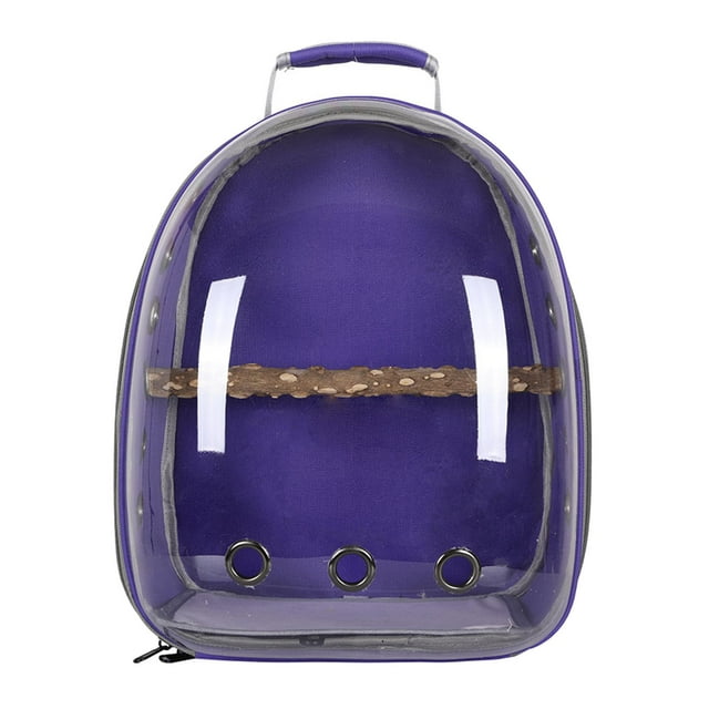 GROWTH TANK Bird Carrier Cage Shoulder Bag Pet Parrot Travel Clear Backpack