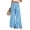 Blue, variant on Women's Summer Floral Print Wide Leg Palazzo Pants with High Waist Elastic Drawstring Side Pockets and Casual Design for Everyday Wear ,Blue XL