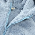 thumbnail image 3 of Qudderr 9M-7T Boys Girls Winter Hooded Coat Jacket for Baby Toddler Thick Wool Coat Kids Warm Fleece Outerwear, 3 of 9