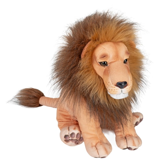Wild Republic Artist Collection, Lion, Gift for Kids, 15 inches, Plush Toy, Fill is Spun Recycled Water Bottles.