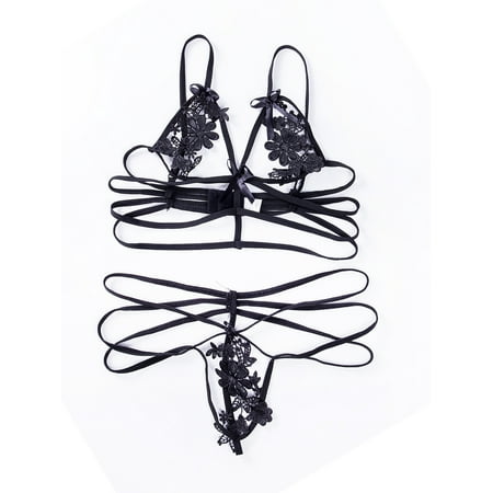 

luethbiezx Nightwear Underwear Sleepwear G-string Babydoll Lace Women Lingerie