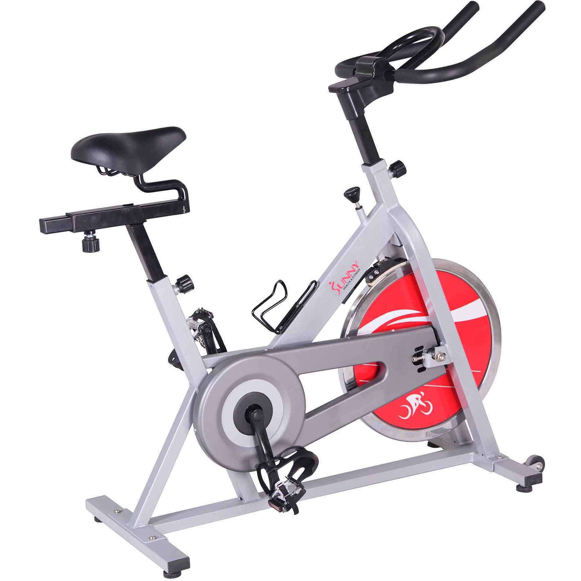 Chain Drive Indoor Cycling Trainer Exercise Bike Silver Sunny in cycling bike indoor pertaining to Cozy