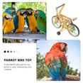 thumbnail image 3 of GAXIRE Juguete divertido para loros en forma de bicicleta, juguete para entrenar la inteligencia de los pájaros, suministros para entrenar aves., 3 of 4
