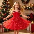 thumbnail image 2 of WXFAZCVU Toddler Baby Girl Christmas Dress Spaghetti Strap Sequin Tutu Dresses Fashion Going Out Size 4-5 Years, 2 of 4