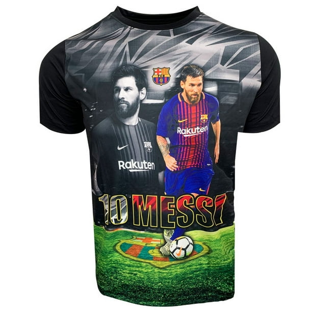HKY SportsWear Messi Photo Jersey For Kids, Licensed Barcelona Messi