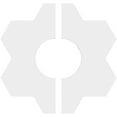 thumbnail image 4 of 18"OD x 6"ID x 6 1/4"C x 1"P Daisy Architectural Grade PVC Contemporary Ceiling Medallion, Two Piece, 4 of 11