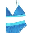 thumbnail image 3 of Maillot de Bain Deux Pièces pour Femmes, Bikini Triangle et String à Nouer sur le Côté, 3 of 4
