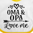 thumbnail image 4 of Inktastic My Oma Opa Love Me Grandkids Boys or Girls Baby Bib, 4 of 4