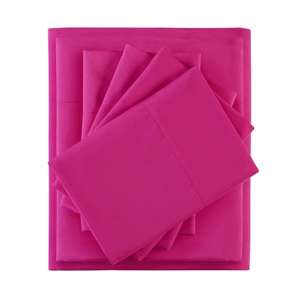 Ergode Sheet Set with Side Storage Pockets - Soft, Wrinkle-Free Fabric - Conveniently Organize Devices - OEKO-TEX Certified - Complete Bedding Ensemble - 1 Flat Sheet, 1 Fitted Sheet, 4 Pillowcases