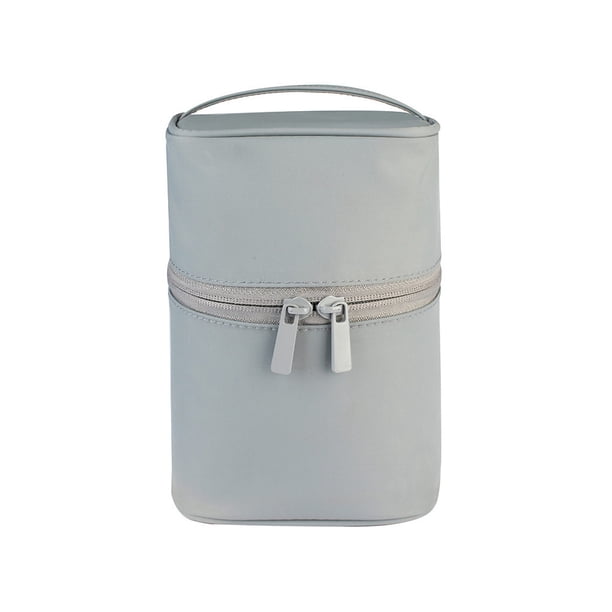 Wosthever Bolsa de almacenamiento Ins Bolsas redondas Paquete sólido de gran capacidad de Cepillo de Crema limpiadora para de Almacenamiento y organización del hogar Gris Wosthever HA078152-05