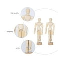 thumbnail image 3 of Yuangui 2Pcs Wooden Joints Person Decor Models Wood Crafts Creative Desktop Ornaments, 3 of 10