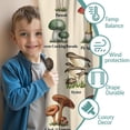 thumbnail image 3 of Blackout Kids Curtains,Colorful Mushroom Label Light Pattern Childrens Insulated Curtains Set Of 2,Bedroom Essentials,Toddler Room Decor 52"x63", 3 of 5