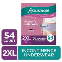 Assurance Women's Incontinence & Postpartum Underwear, XXL , Maximum Absorbency (54 Count)