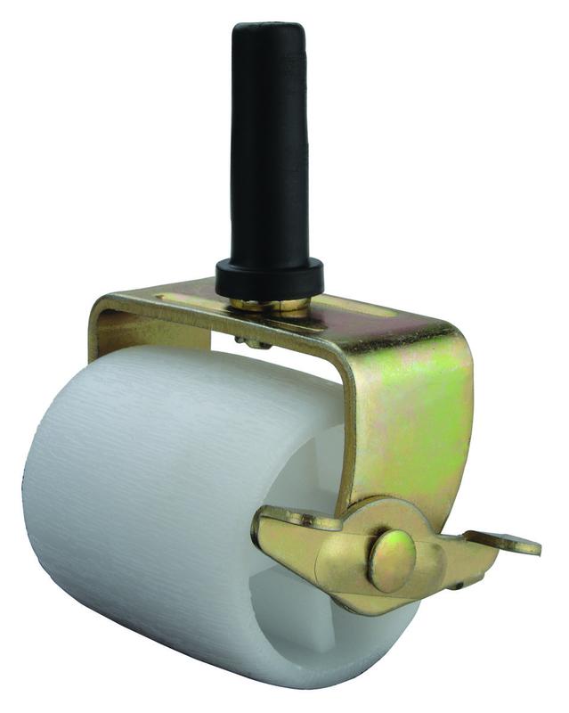 ProSource Bed Roller, 4 In H, 21/4 In Dia Polypropylene Resin Wheel