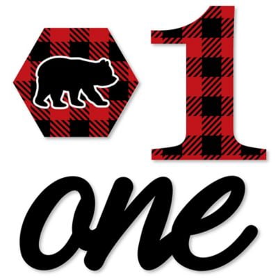 buffalo plaid first birthday shirt