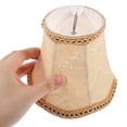 thumbnail image 3 of Miangastore Beige Cloth Lamp Cover for Table Lamp with Exquisite Patterns Creates Warm Atmosphere for Bedroom or Any Room 1 Pc, 3 of 8