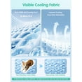 thumbnail image 3 of Dog Cooling Mat for Dogs & Cats, 30" x 20" Cooling Pad for Small to Medium Dogs, Waterproof Color-Changing Arc-Chill Tech (Q-Max>0.5) for Long-Lasting Cooling, Washable & Non-Toxic, 3 of 6