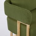 thumbnail image 3 of 51" Small Sofa Couch Comfy Modern Teddy Upholstered 2-Seater Love Seats for Apartment,Bedroom,Office,Green, 3 of 8