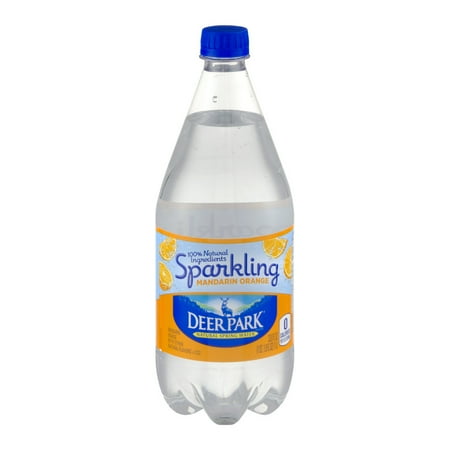 Deer Park Natural Spring Water Sparkling Mandarin Orange, 33.8 FL OZ - Walmart.com