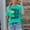Mint Green, variant on TINZ De Shirt Mexico Tees: Women Mexico Mexican Party Tshirt Funny Short Sleeve Clothes Tall Women's Shirts Tall Long Sleeve Shirts for Women Short
