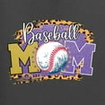 thumbnail image 2 of Baseball Mom Cheetah Glitter Sports Mens Long Sleeve Shirt, Charcoal, 3X-Large, 2 of 5