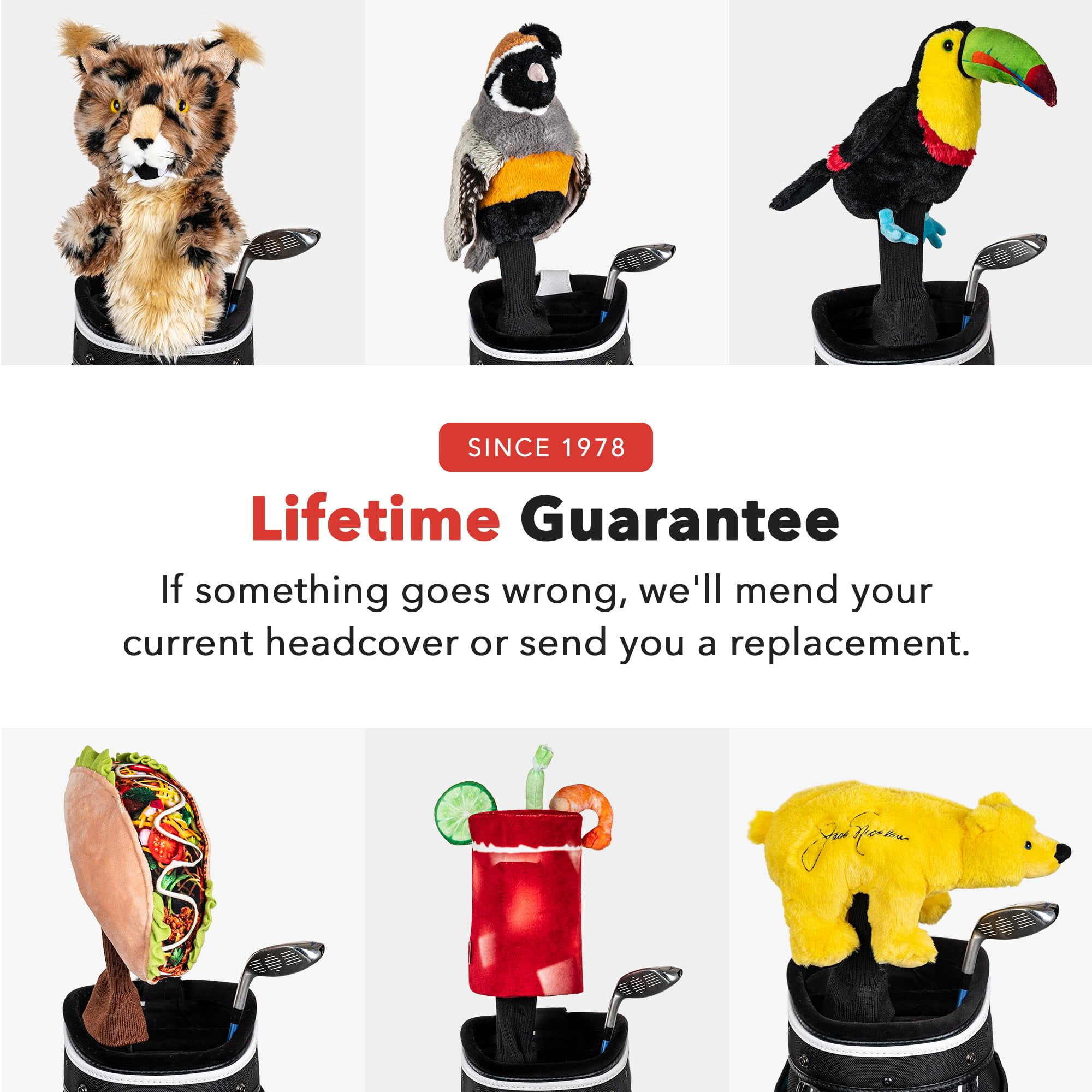 NEW Daphnes Headcovers Toucan 460cc Driver Golf Headcover