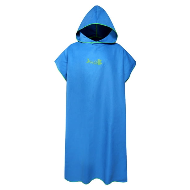 Poncho de toalla Minnieouse de poliéster y microfibra con capucha Unisex azul