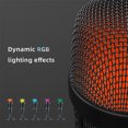 thumbnail image 2 of USB Condenser Microphone Plug and Play Gaming Mic for Laptop Phone Recording Live Streaming Karaoke 180 Degrees Rotatable Dynamic RGB Lighting Effects Capacitor Microphone 5/8'' Thread Interface, 2 of 9