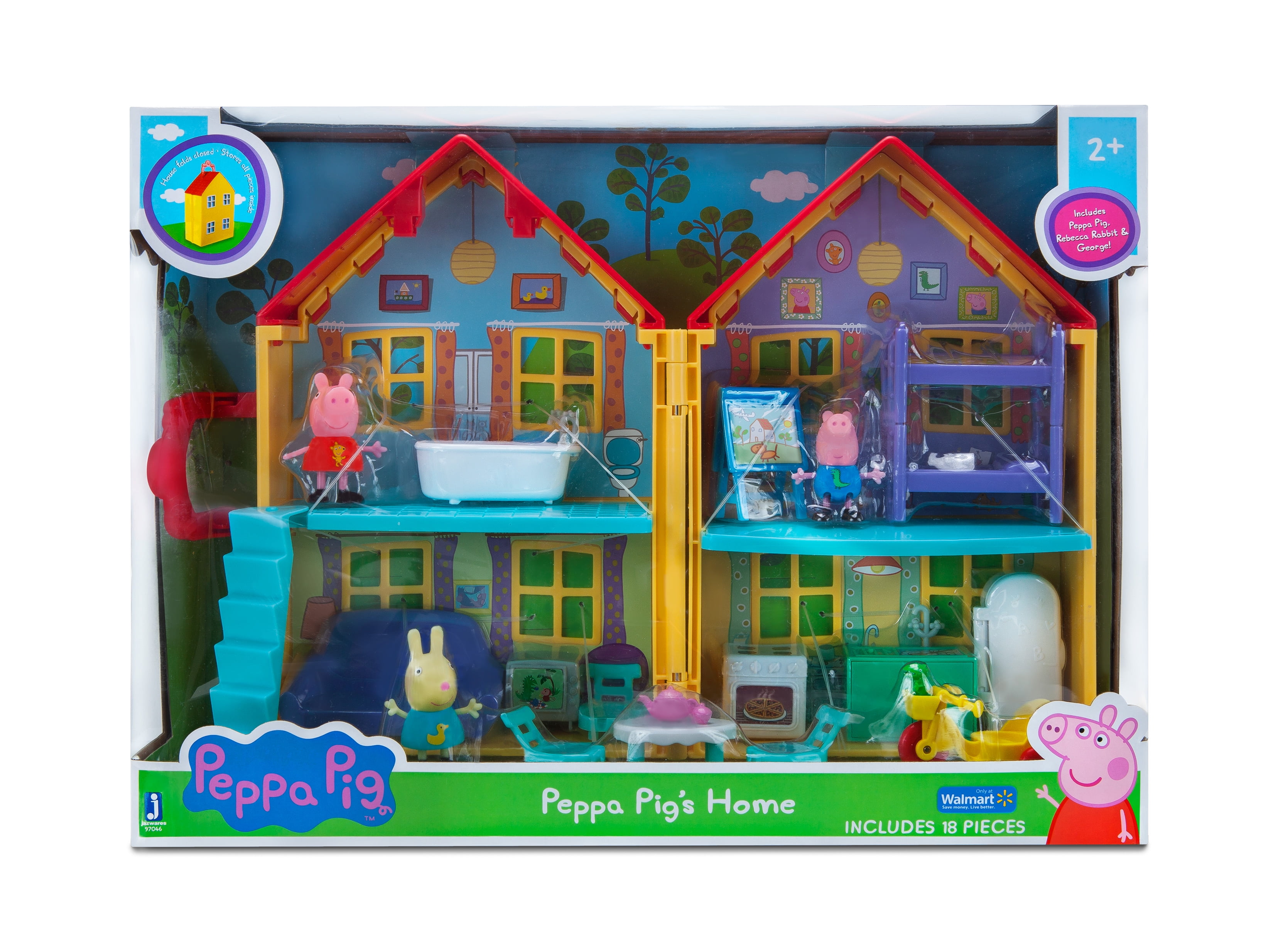 peppa pig doll house set
