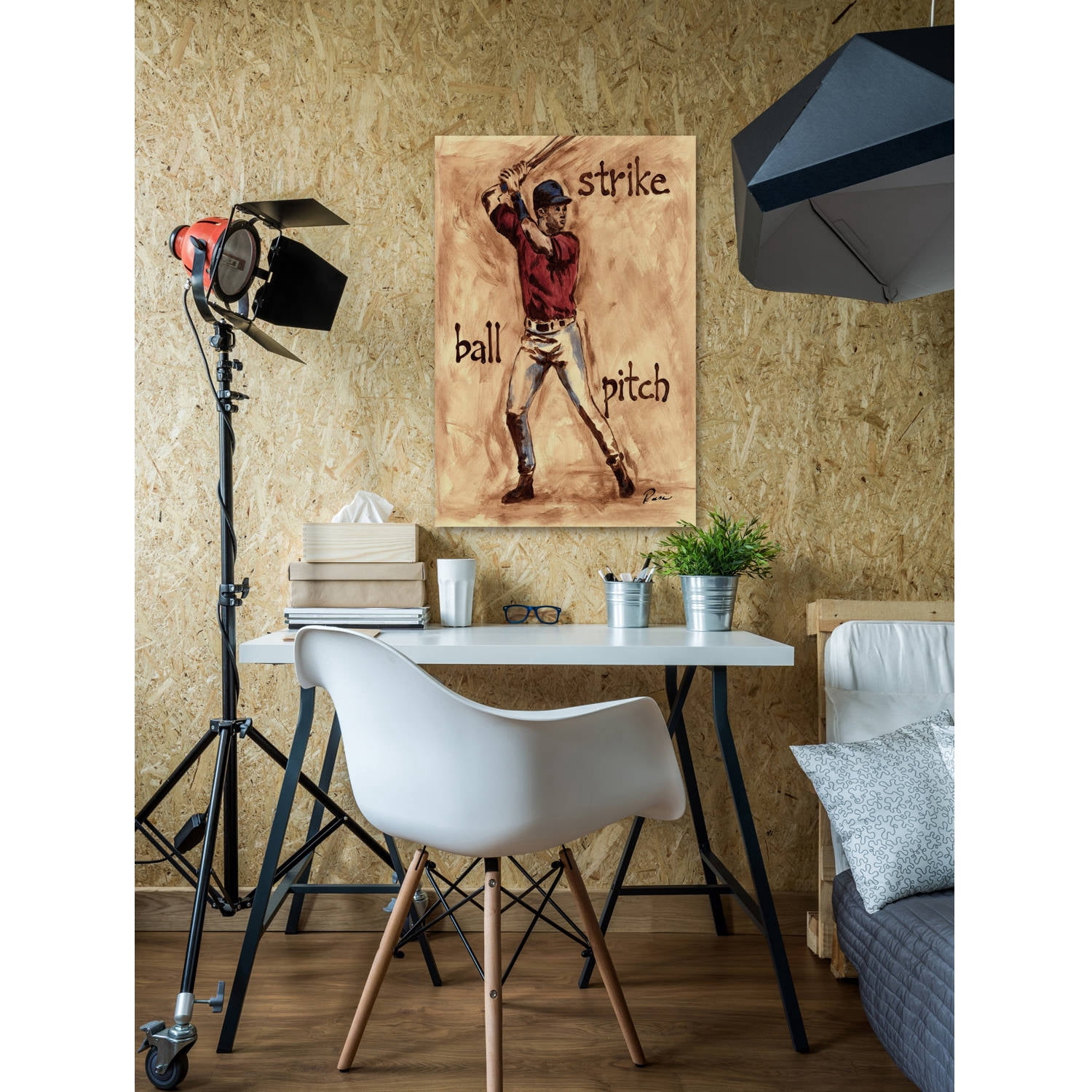 Marmont Hill "Slugger" by Reesa Qualia Painting Print on Wrapped Canvas