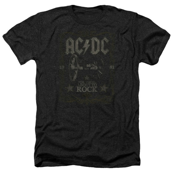 Acdc - Rock Label - Heather Short Sleeve Shirt - XXX-Large