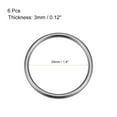 thumbnail image 2 of Uxcell 1.38'' Anillos en O Hebilla para Bolsas de Hardware, Cinturones, Accesorios de Manualidades DIY Aleación de Zinc Negro 6pcs, 2 of 3