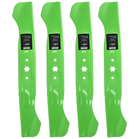 LawnRAZOR Notched High Lift Blade for MTD Cub Cadet 46 inch 942-04244 4 Pack 810-CBL2377D