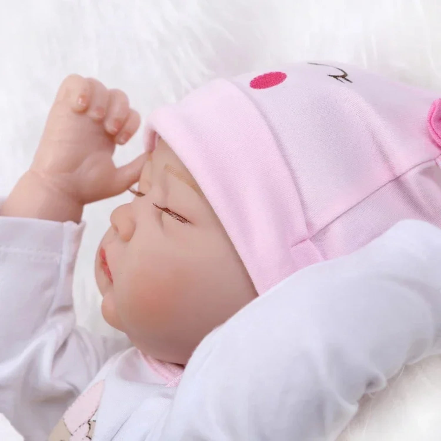 55cm Reborn Doll Soft Silicone Reborn Close Eye Real Looking Reborn Baby Dolls Toys for Gift As Children Playmate Doll Popupar Reborn