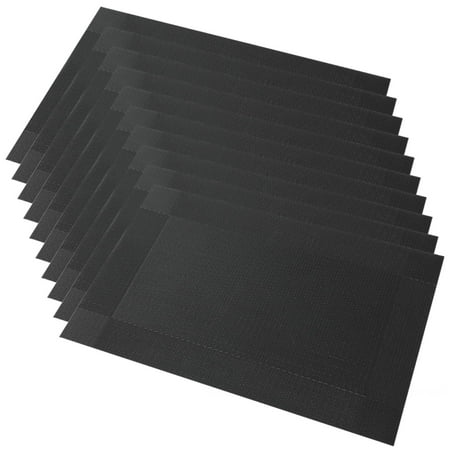 

Gespout Set of 10 PVC Western Placemat Hone Durable Insulating Place Mats Easy to Clean Non-Slip Stain Heat Resistant 30*45cm
