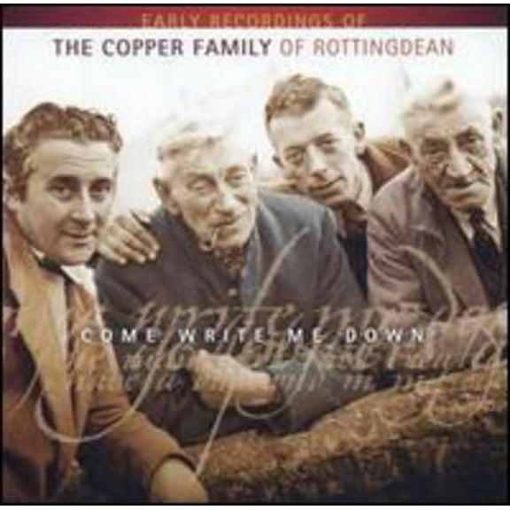 The Copper Family - Come Write Me Down - Folk Music - CD